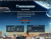 Tablet Screenshot of gamma.astroempires.com