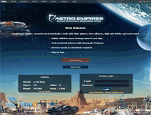Tablet Screenshot of beta.astroempires.com