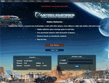 Tablet Screenshot of development.astroempires.com